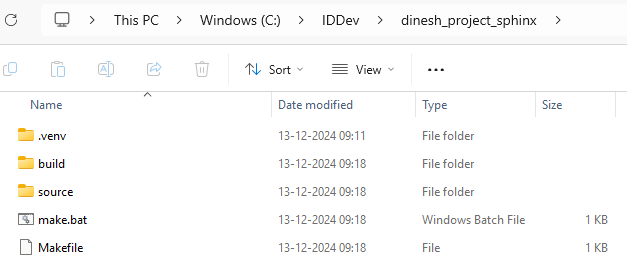 Directory structure in Windows