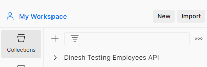 Postman collection for Employees API